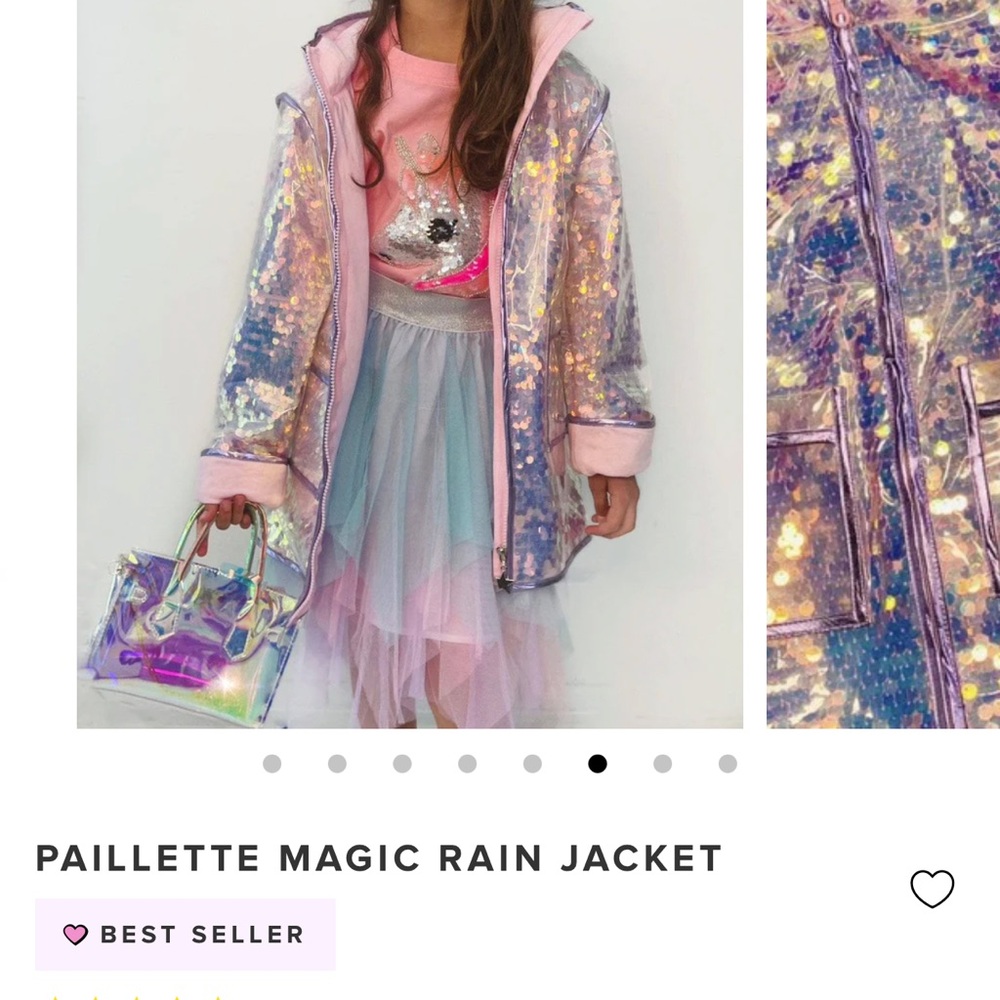 Lola + The Boys Lavender Sequin Jacket